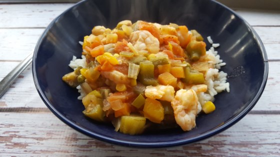 Guiso De Okra Con Receta De Camarones