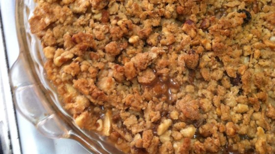 Receta crujiente de manzana, arándano y pera
