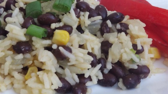 Receta de frijoles negros y arroz