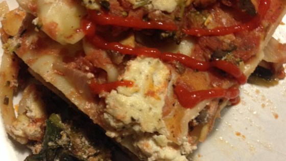 Receta de lasaña vegetariana