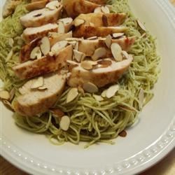 Receta de pasta de cabello de ángel y pollo a la parrilla