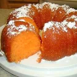 Receta de pastel de jugo de naranja