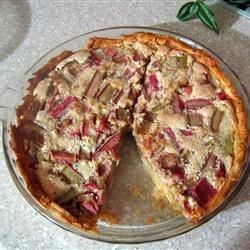 Receta de pastel de natillas de ruibarbo V